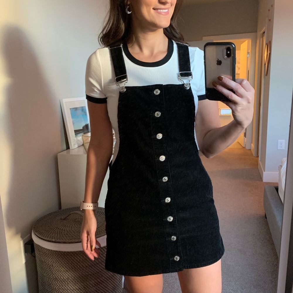 Black corduroy jumper